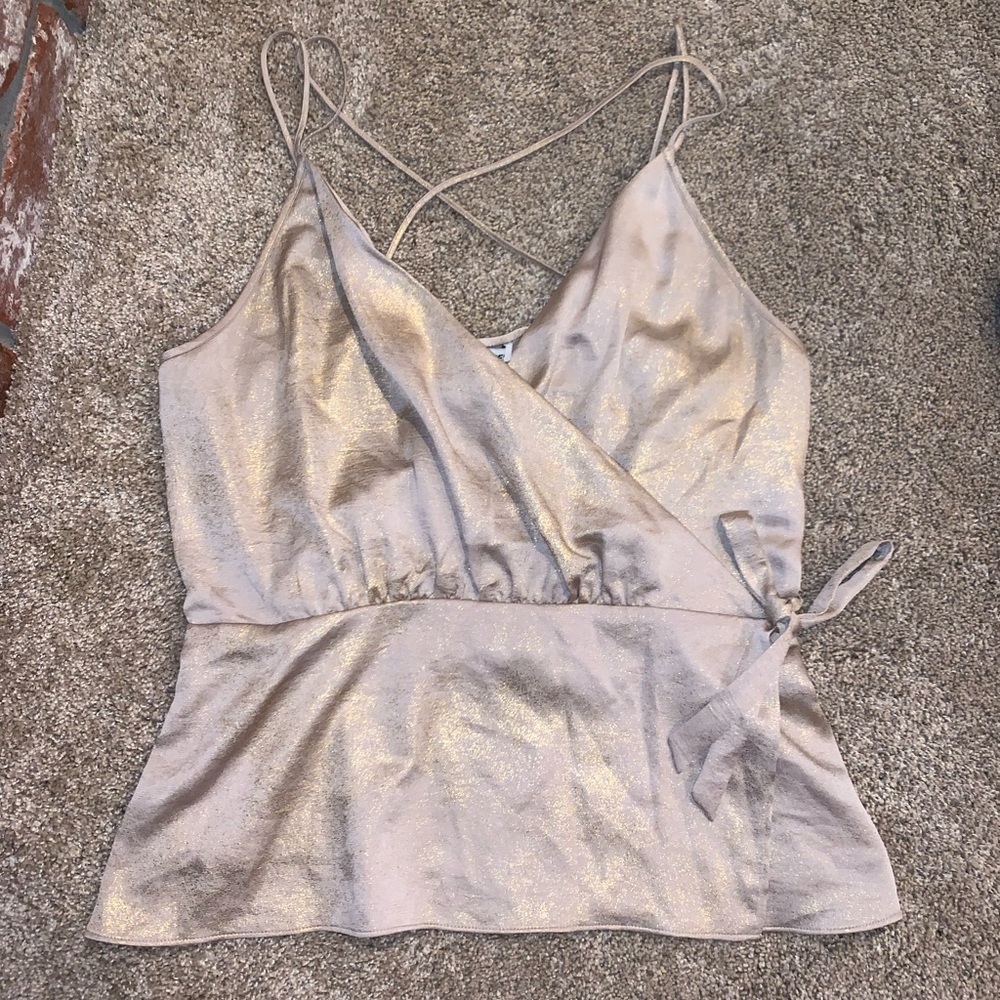 Express Women’s Gold Tanktop Blouse